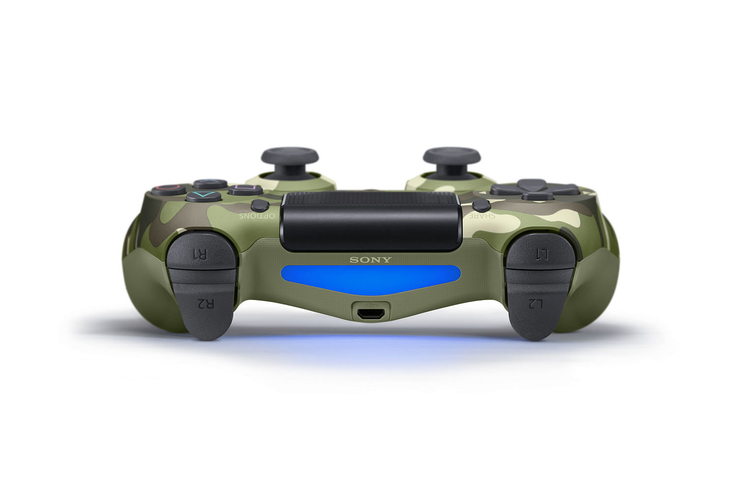 Геймпад DualShock 4 для PS4 беспроводной Green Cammo (камуфляжный)