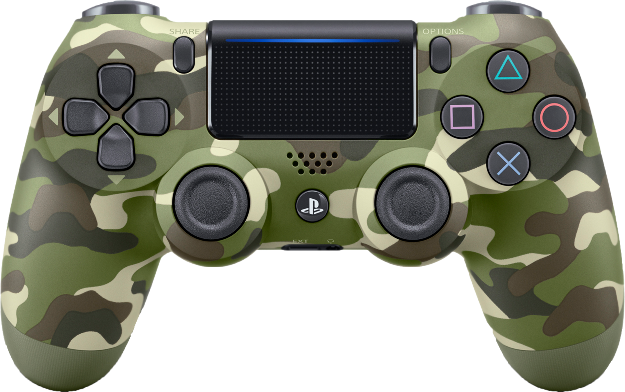 Геймпад DualShock 4 для PS4 беспроводной Green Cammo (камуфляжный)